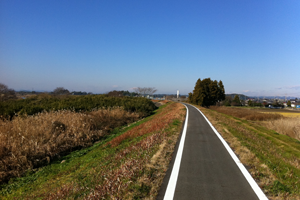 久慈川サイクリングコース写真