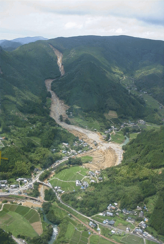 土石流の写真