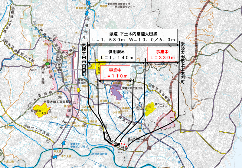 下土木内箇所図