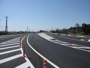 町道1237号から牛久市方面を望む