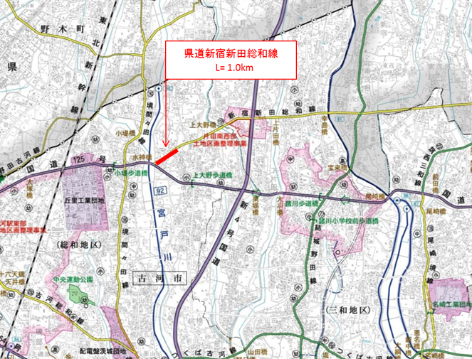 道路里親上大野夢と希望のフラワーロード活動箇所