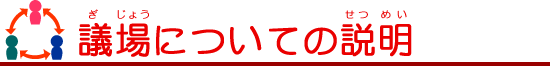 議場についての説明