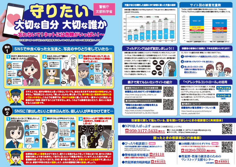 中学生向け性被害防止ポスター