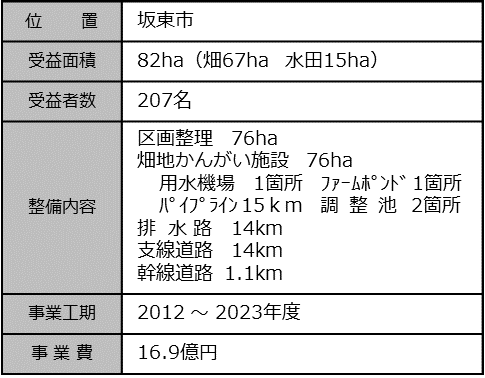 坂東中央地区の概要